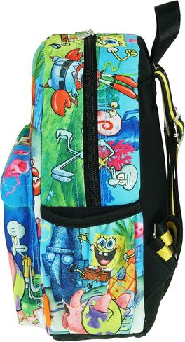 KBNL SpongeBob 12 inch Deluxe Allover Print Daypack - A21204, Multicolor, Medium in Saudi Arabia