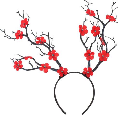 FRCOLOR Antler Headband,Halloween Deer Horn Crown Tree Branch Headpiece Cosplay Headdress for Women Girls in Saudi Arabia