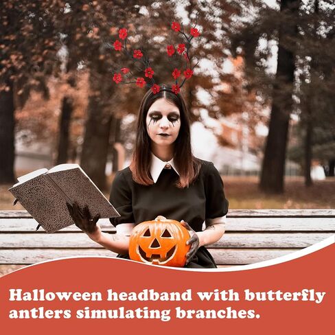 FRCOLOR Antler Headband,Halloween Deer Horn Crown Tree Branch Headpiece Cosplay Headdress for Women Girls in Saudi Arabia