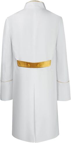 chigemianbaoba Men's Short Cassock Church Choir Minister Robe Pulpit Liturgical Clergy Robe Coat in Saudi Arabia