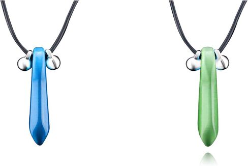 ماستر اونلاين قلادة نينجا [عبوتان] قلادة بدلاية بتصميم شخصية تسونادي اوزوماكي من انيمي (ازرق واخضر) in Kuwait