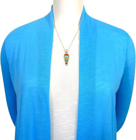 Turquoise Network 925 Sterling Silver Matching Pendant & Earrings Set Genuine Gemstones 20" Necklace in Saudi Arabia
