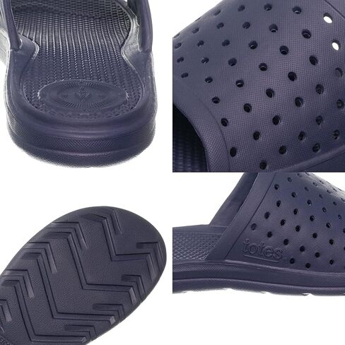 totes Women's Everywear Ara Slide: All-Day comfort in a Lightweight and Springy Sandal, Flexible Waterproof Contoured Footbed, Durable Scuff Resistants, Perfect for the Beach or Pool in Saudi Arabia