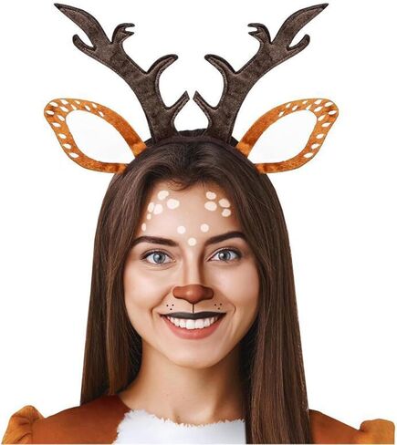 eyigylyo عيد الميلاد الغزلان قرون زي الملحقات الرنة عقال مع قرون الوشم للنساء، قرون حزب رئيس الفرقة الرنة الكبار زي مجموعة لعطلة عيد الميلاد in Kuwait