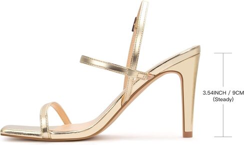 Women's Strappy High Heeled Sandals Open Toe Ankle Strap heels Comfy Weddings Shoes in Saudi Arabia