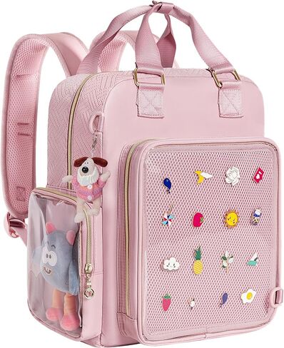 Prokva Ita Backpack Pin Display Bag with Inserts for Pins, Cute Ita Bag for Anime Cosplay and Concert, Pink (Patent Design) in Saudi Arabia