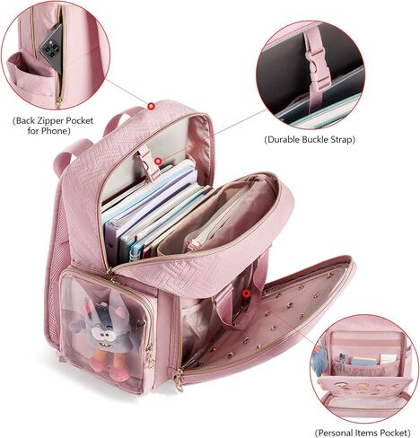 Prokva Ita Backpack Pin Display Bag with Inserts for Pins, Cute Ita Bag for Anime Cosplay and Concert, Pink (Patent Design) in Saudi Arabia