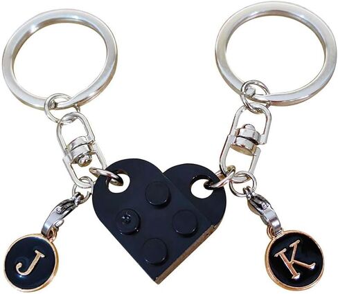 ميميكس سلسلة مفاتيح شخصية متطابقة على شكل قلب للزوجين للصديق والصديقة وعيد الحب والكريسماس in Kuwait