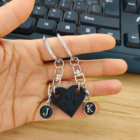 ميميكس سلسلة مفاتيح شخصية متطابقة على شكل قلب للزوجين للصديق والصديقة وعيد الحب والكريسماس in Kuwait