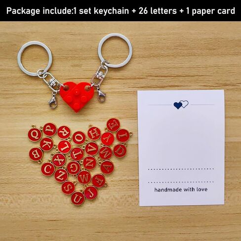 ميميكس سلسلة مفاتيح شخصية متطابقة على شكل قلب للزوجين للصديق والصديقة وعيد الحب والكريسماس in Kuwait