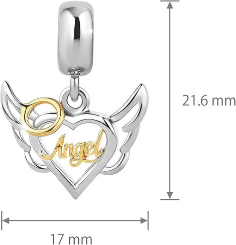 Chili Jewelry Dangle Guardian Angel Charm Compatible with Pandora Charms Bracelets in Saudi Arabia