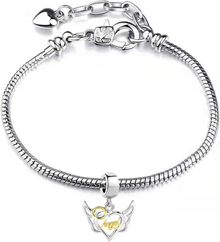 Chili Jewelry Dangle Guardian Angel Charm Compatible with Pandora Charms Bracelets in Saudi Arabia