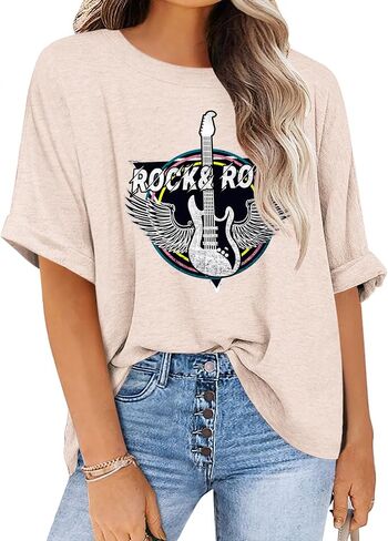 IN'VOLAND Women's Plus Size T-Shirt Summer Crew Neck Casual Tunic Tops Short Sleeve Loose Tee Tops in Kuwait