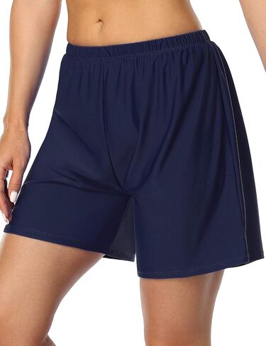 Mycoco Women's Swim Shorts Loose Boyshort Swimsuit Bottom Boardshorts with Brief in Saudi Arabia