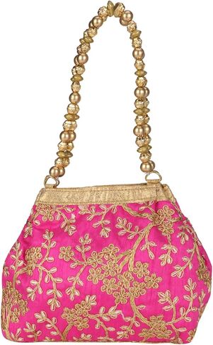 حقيبة بوتلي هندي من الحرير الرائع مع أعمال يدوية, L in Kuwait