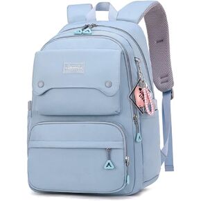 Kids Casual Backpack Solid Color Girls Elementary and Middle School Bag Teenage Travel Bag Waterproof Book Bag in Saudi Arabia