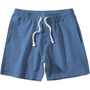 Arloesi Mens Athletic Workout 5.5" Cotton Sweat Shorts with Pockets in Saudi Arabia