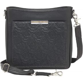 Gun Tote'n Mamas GTM Embroidered Lambskin Cross-Body Tactical Bag Accessories, Black in Kuwait