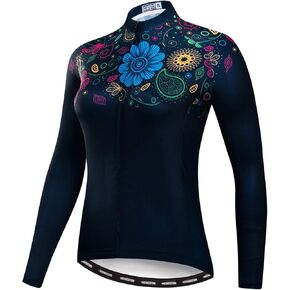 Women's Cycling Jersey Long Sleeve Bike Jacket Biking Shirt Bicycle Clothing