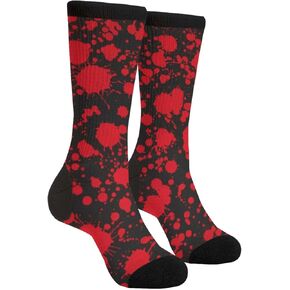 Yaateeh Elegant Flower Funny Novelty Socks Unisex Crazy Crew Dress Socks
