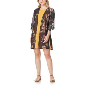 WallFlower Women's Sleeveless Swing Dress & Printed Kimono Set in Kuwait