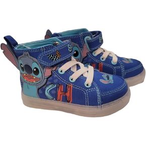 Disney Lilo and Stitch Hi Top Lighted Blue Sneaker (Toddler/Little Kid) in Kuwait
