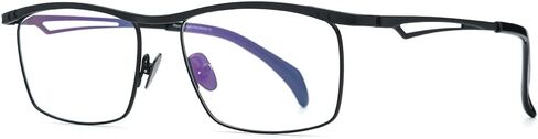 FONEX Pure Titanium Glasses Frame Men Square Magnet Clip On Eyeglasses with Polarized and Night Vision Lens in Kuwait