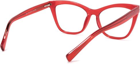 Zeelool Stylish TR90 Oversized Cat Eye Glasses with Non-prescription Clear Lens for Women Raegan OT964573 in Saudi Arabia