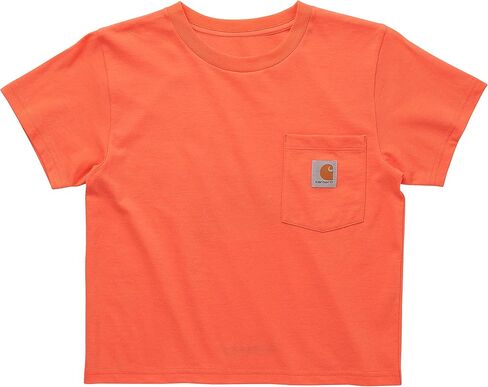Carhartt Girls' Little Short-Sleeve Logo Stack T-Shirt in Saudi Arabia