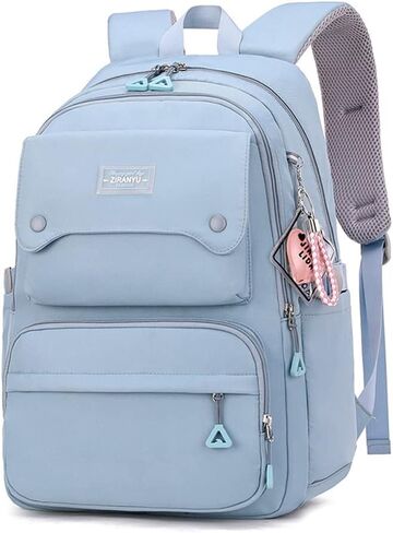 Kids Casual Backpack Solid Color Girls Elementary and Middle School Bag Teenage Travel Bag Waterproof Book Bag in Saudi Arabia