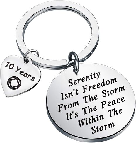 FEELMEM NA Recovery Gift 1 Year 18 Months 2 Years 3 Years NA Sobriety Anniversary Keychain NA Recovery Gift in Saudi Arabia