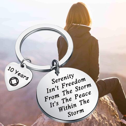 FEELMEM NA Recovery Gift 1 Year 18 Months 2 Years 3 Years NA Sobriety Anniversary Keychain NA Recovery Gift in Saudi Arabia