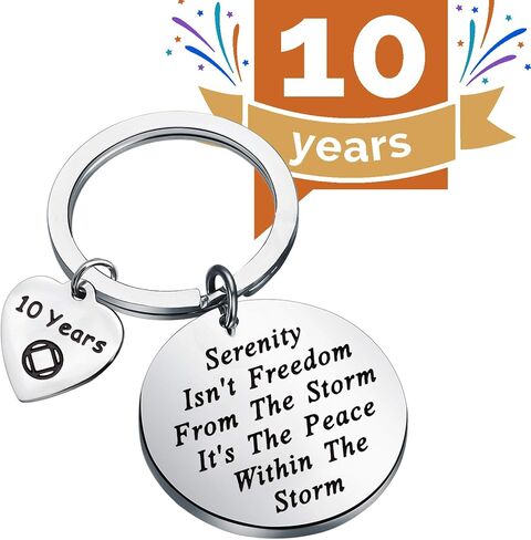 FEELMEM NA Recovery Gift 1 Year 18 Months 2 Years 3 Years NA Sobriety Anniversary Keychain NA Recovery Gift in Saudi Arabia