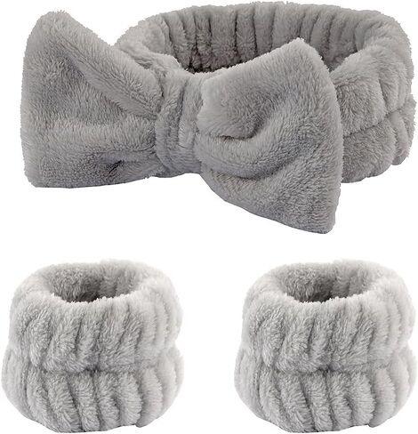 Skincare Wristbands and Headbands for Washing Face Spa Headband for Washing Face for Women Girls Makeup Headband for Washing Face for Girls Women Wrist Towels for Washing Face and Headband in Saudi Arabia
