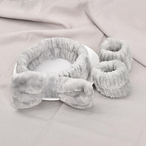 Skincare Wristbands and Headbands for Washing Face Spa Headband for Washing Face for Women Girls Makeup Headband for Washing Face for Girls Women Wrist Towels for Washing Face and Headband in Saudi Arabia