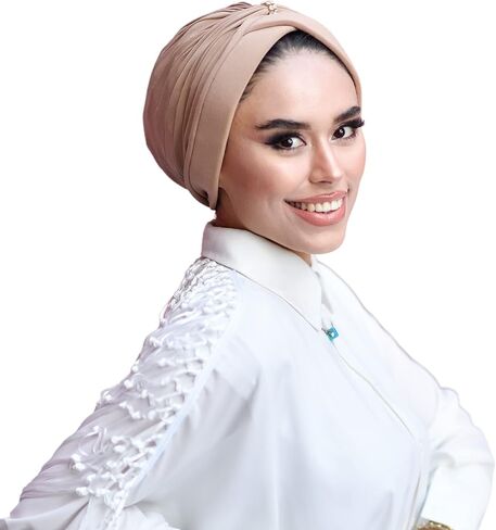 Cross Turban-Turbans for Women-Hijab for Women|Hair Wraps-Head Wraps for Women|Hijab Undercap-Caps-Instant Hijab in Saudi Arabia