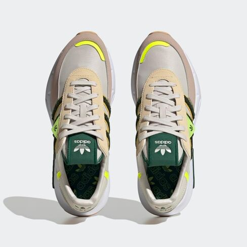 حذاء رجالي من adidas Retropy F2، ألومينا/أخضر داكن، 11 M in Kuwait