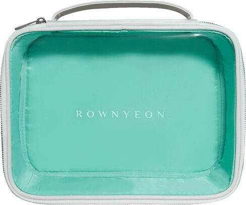 ROWNYEON 3Pcs Waterproof Clear Makeup Case for Travel,Portable Toiletry Bag Train Case Transparent Bag for Women Girls,Carry On Cosmetics Organizer with Zipper Handle (White) in Saudi Arabia