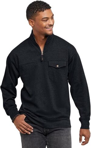 Hanes mens Originals French Terry Hoodie, Quarter Zip Pullover, Lightweight Fleece Hooded Sweatshirt (pack of 1) in Kuwait