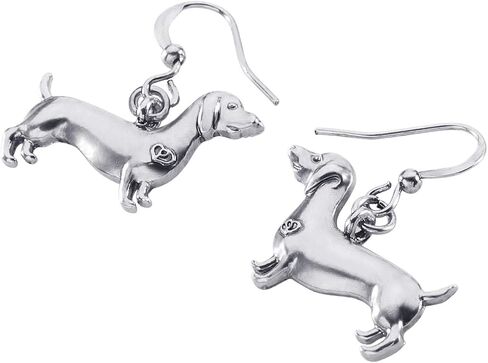 LONYOO Vintage Dachshund Earrings Dog Gifts for Women Girls Lovers Antique Zinc Alloy Pets Jewelry Creative Puppy Charms in Saudi Arabia