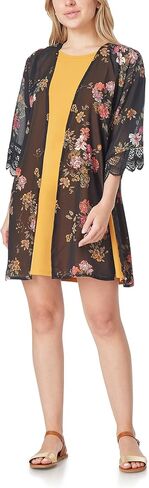 WallFlower Women's Sleeveless Swing Dress & Printed Kimono Set in Kuwait