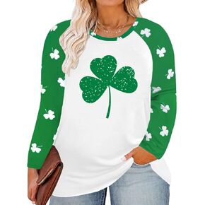 CARCOS Plus Size Tops for Women Twist Knotted Shirts Raglan Tunic Blouses L-5XL