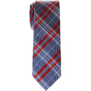 Retreez Stylish Plaid Checkered Woven Microfiber Skinny Tie in Saudi Arabia