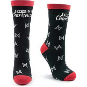 Joohoney Kpop Socks for Women/Girls - Excuse My Charisma - Gift Merchandise by STYLE JJEOREO in Saudi Arabia