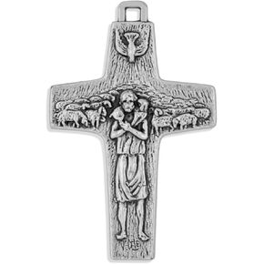 Venerare Christ The Good Shepherd Pope Francis Papal Cross (Medium (1.75")) in Kuwait