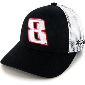 Checkered Flag Sports Kyle Busch 2023 Big Number 8 White Mesh Hat Black/White in Saudi Arabia