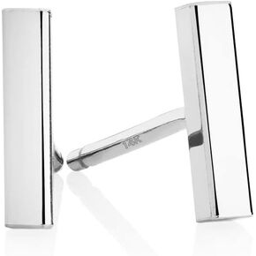 Minimalist 14k Gold Polished Stud Bar Line Stick Earrings, (8.5mm X 2mm)
