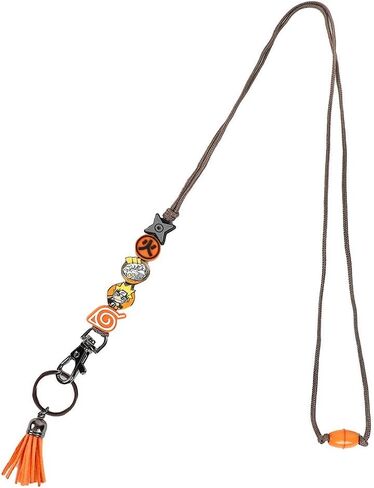 Bioworld The Naruto Shippuden Metal Charm Lanyard and Tassel Keychain in Saudi Arabia