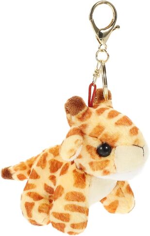 Toyvian Giraffe Keychains Plush Animals Keyring Stuffed Pet Animals Keychain Charm Handbag Pendant for Bag Purse Wallet in Saudi Arabia