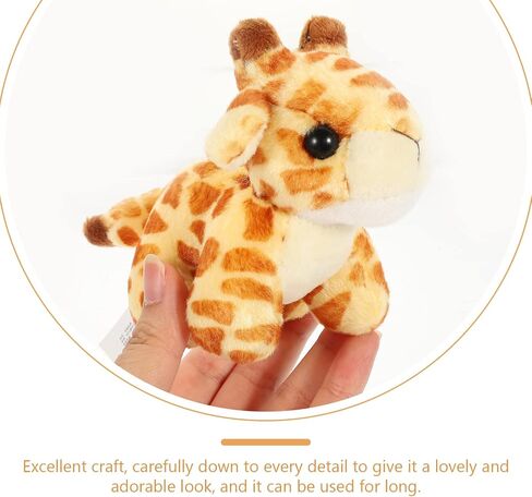 Toyvian Giraffe Keychains Plush Animals Keyring Stuffed Pet Animals Keychain Charm Handbag Pendant for Bag Purse Wallet in Saudi Arabia